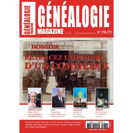 Généalogie Magazine n° 370-371