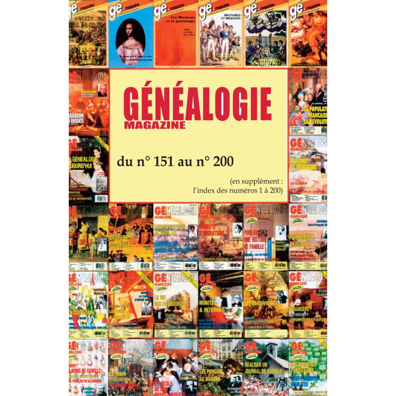 Dvd-Rom N° 4 - Généalogie Magazine du n° 151 au n° 200
