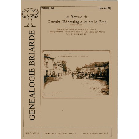 Généalogie Briarde N° 38