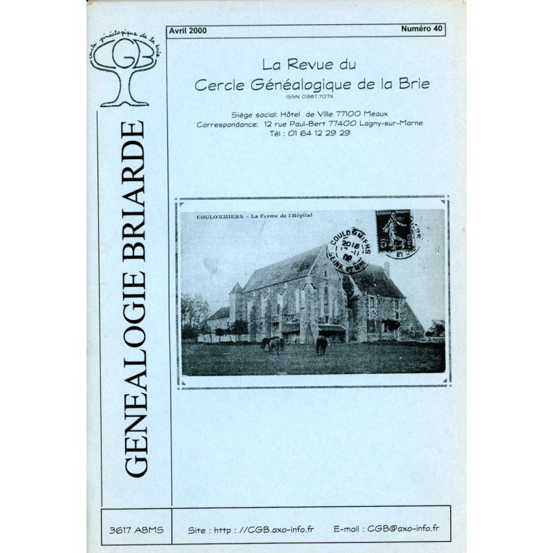 Généalogie Briarde N° 40