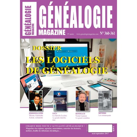 Généalogie Magazine n° 360-361