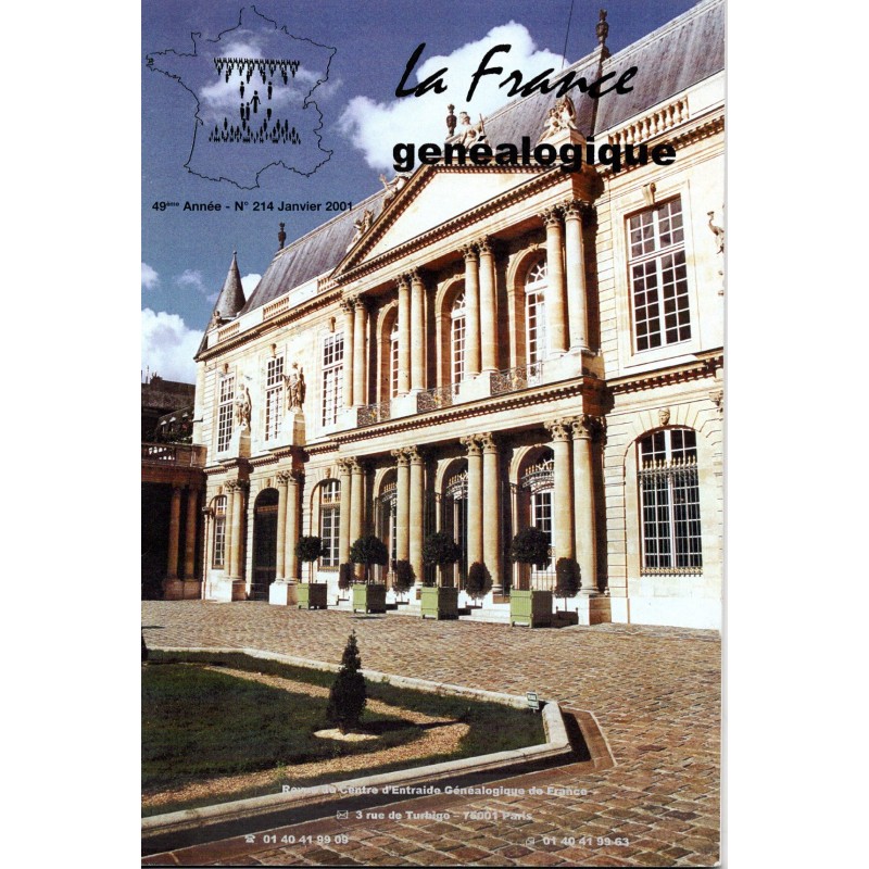 La France Généalogique N° 214 - janvier 2001