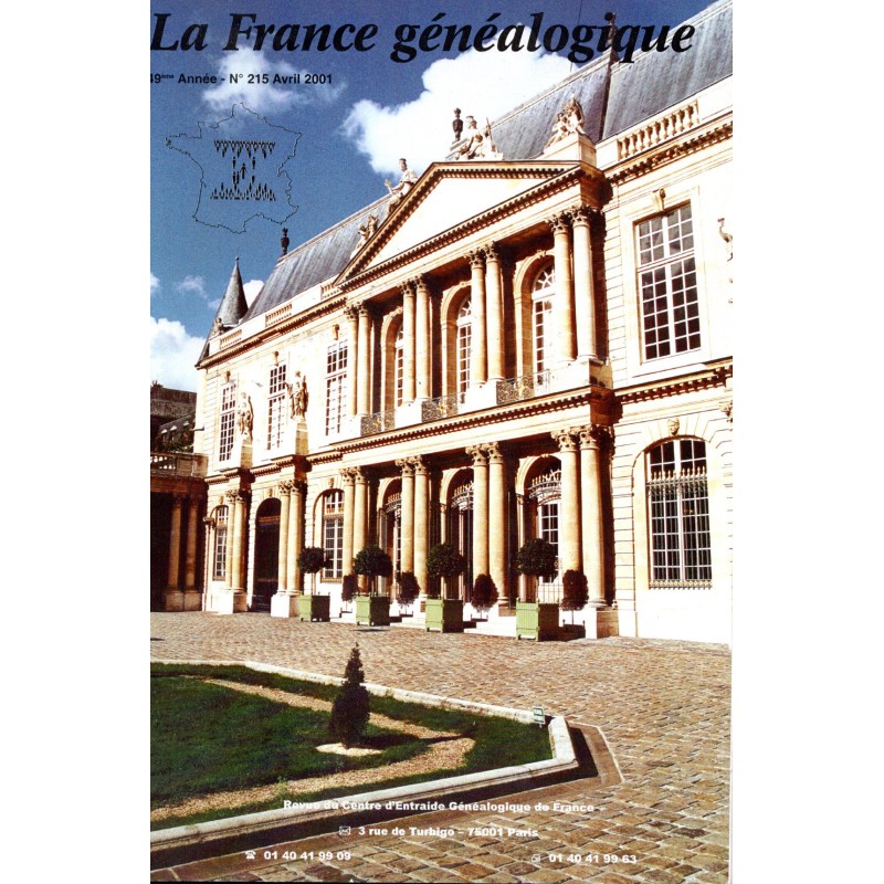 La France Généalogique N° 215 - avril 2001