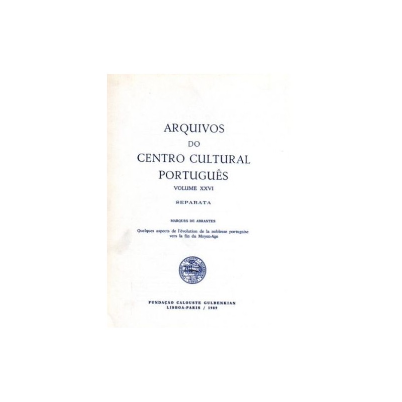Arquivos do centro cultural Português Volume XXVI