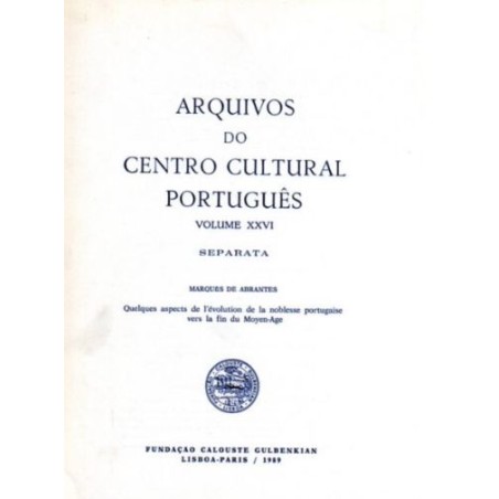Arquivos do centro cultural Português Volume XXVI