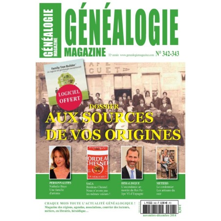 Généalogie Magazine N° 342-343 - Version numérique