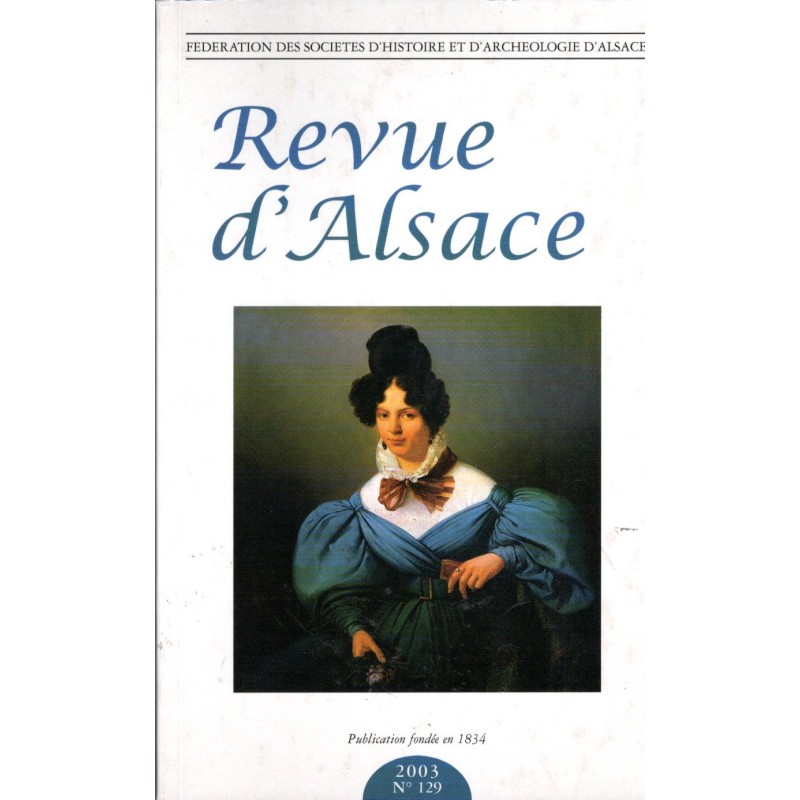 Revue d'Alsace N° 129 - 2003