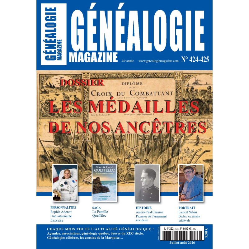 Généalogie Magazine N° 424-425 – Version Numérique