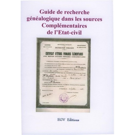 Guide de recherche généalogique dans les sources complémentaires