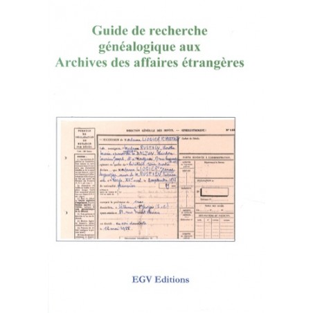 Guide de recherche aux archives des affaires étrangères