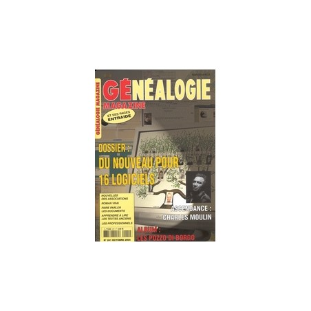 Généalogie Magazine N° 241 - Octobre 2004