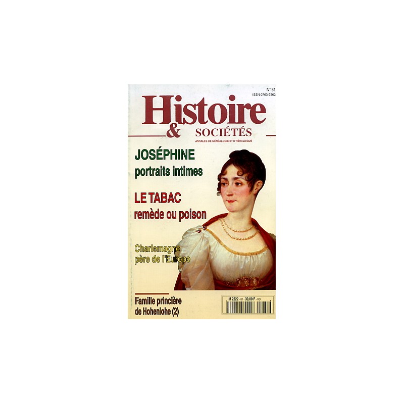 Histoire & Sociétés n° 81