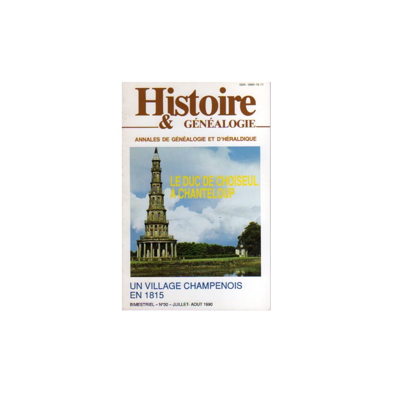 Histoire & Généalogie N° 30