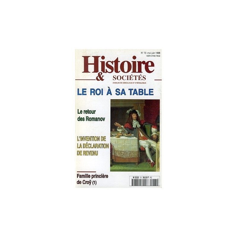 Histoire & Sociétés n° 73