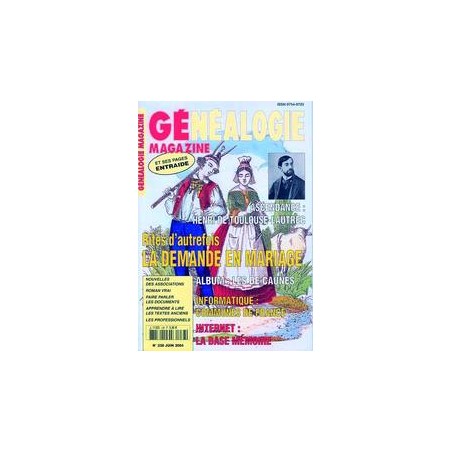 Généalogie Magazine N° 238 - Juin 2004