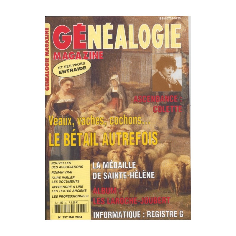 Généalogie Magazine n° 237 - mai 2004