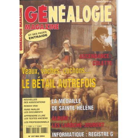 Généalogie Magazine n° 237 - mai 2004