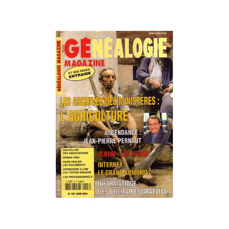 Généalogie Magazine n° 227 - juin 2003