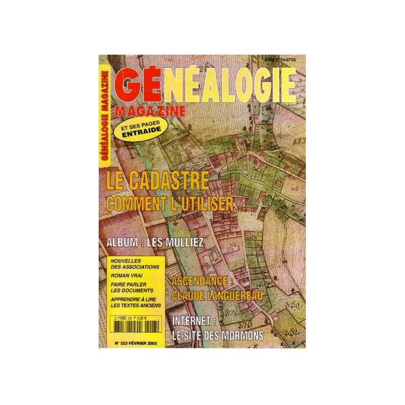 Généalogie Magazine n° 223 - février 2003