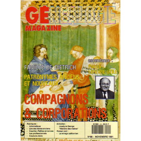 Généalogie Magazine n° 099 - novembre 1991