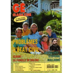 Généalogie Magazine n° 181 - avril 1999