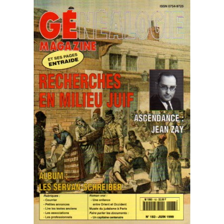 Généalogie Magazine n° 183 - juin 1999