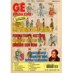 Généalogie Magazine n° 184 - juillet-août 1999