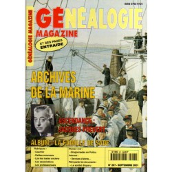 Généalogie Magazine n° 207 - septembre 2001
