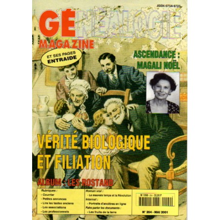 Généalogie Magazine n° 204 - mai 2001