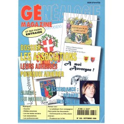 Généalogie Magazine n° 186 - octobre 1999