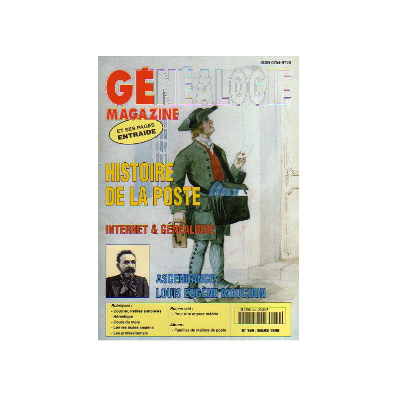 Généalogie Magazine n° 169 - mars 1998