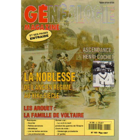Généalogie Magazine n° 160 - mai 1997