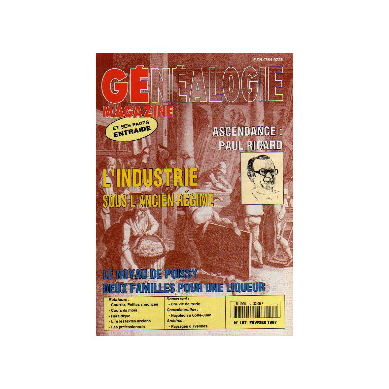 Généalogie Magazine n° 157 - février 1997