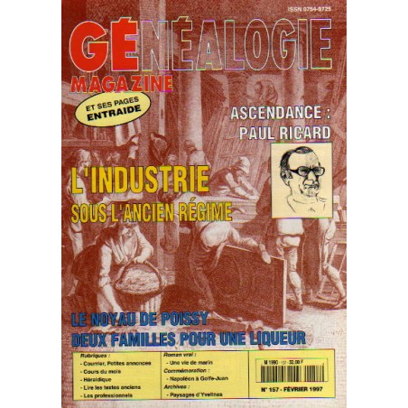 Généalogie Magazine n° 157 - février 1997
