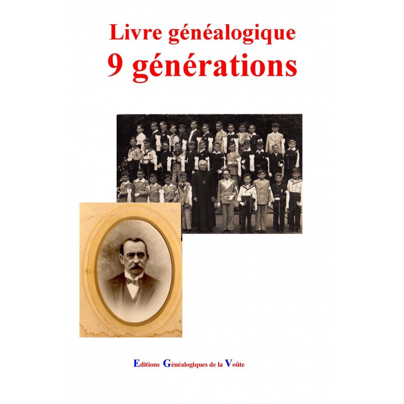 Livre généalogique 9 générations