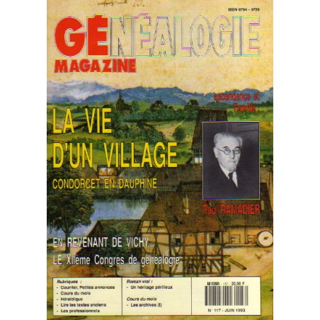 Généalogie Magazine n° 117 - juin 1993
