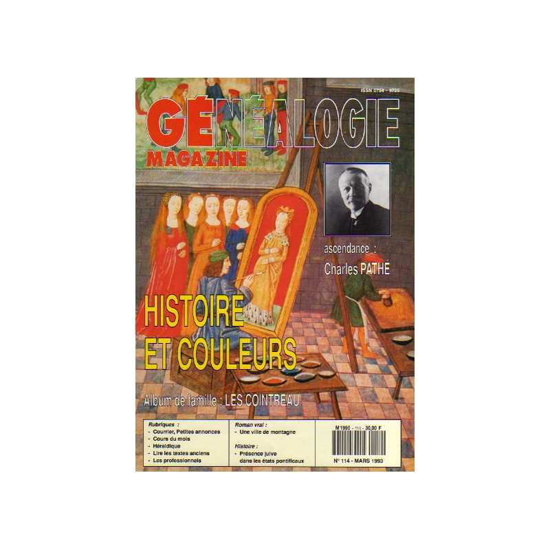 Généalogie Magazine n° 114 - mars 1993