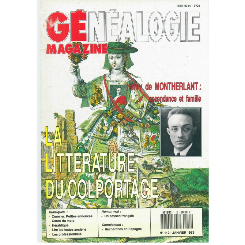 Généalogie Magazine n° 112 - janvier 1993
