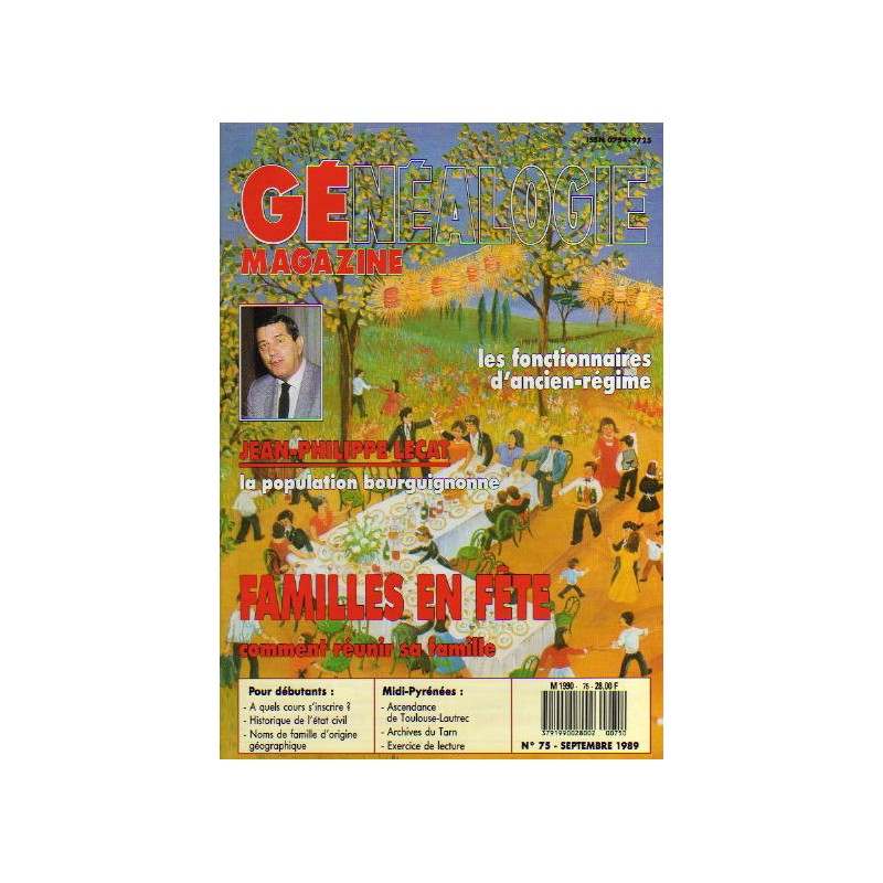 Généalogie Magazine n° 075 - septembre 1989
