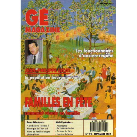 Généalogie Magazine n° 075 - septembre 1989