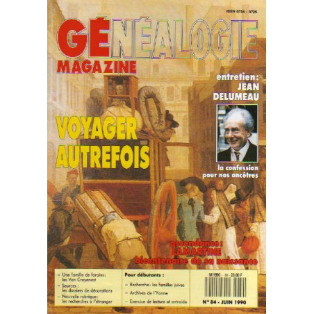 Généalogie Magazine n° 084 - juin 1990