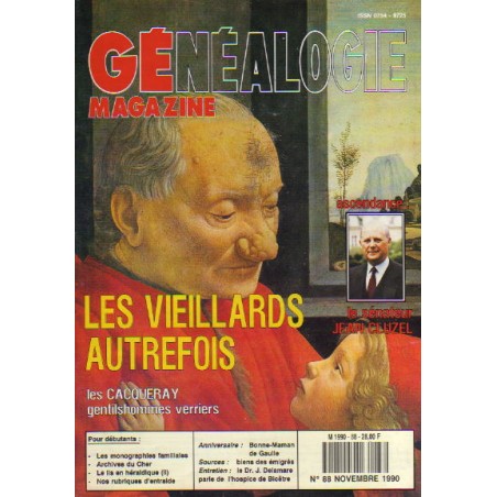 Généalogie Magazine n° 088 - novembre 1990