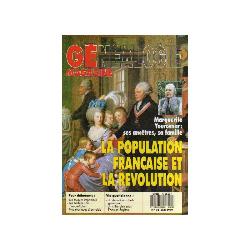 Généalogie Magazine n° 072 - mai 1989