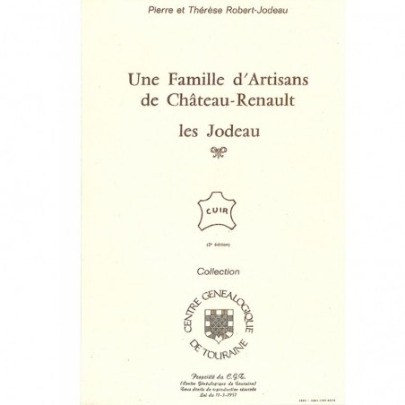 Une famille d'Artisans de Château-Renault Les Jodeau