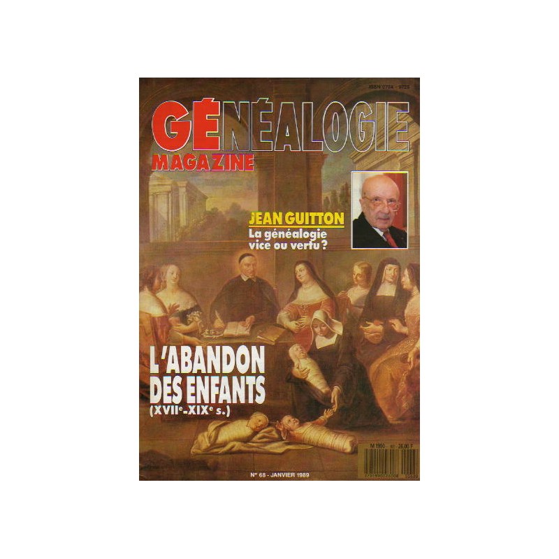 Généalogie Magazine n° 068 - janvier 1989