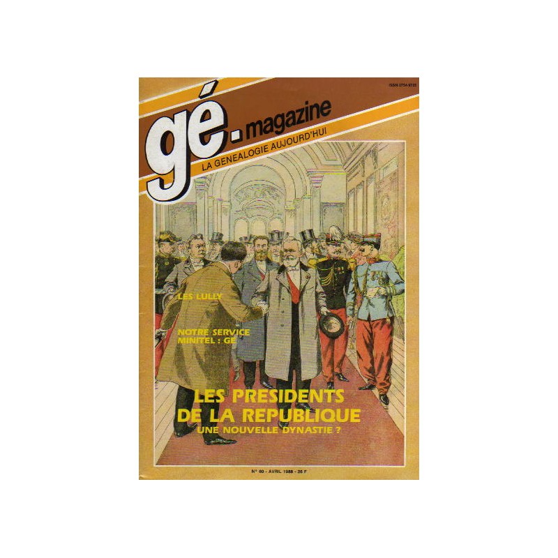 Généalogie Magazine n° 060 - avril 1988