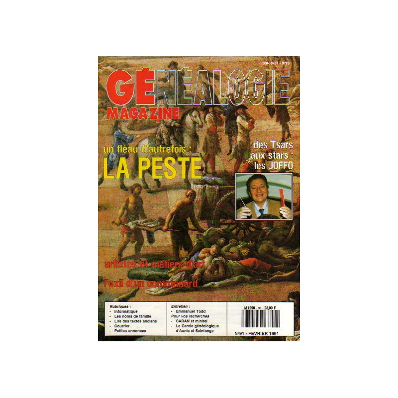 Généalogie Magazine n° 091 - février 1991