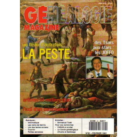 Généalogie Magazine n° 091 - février 1991