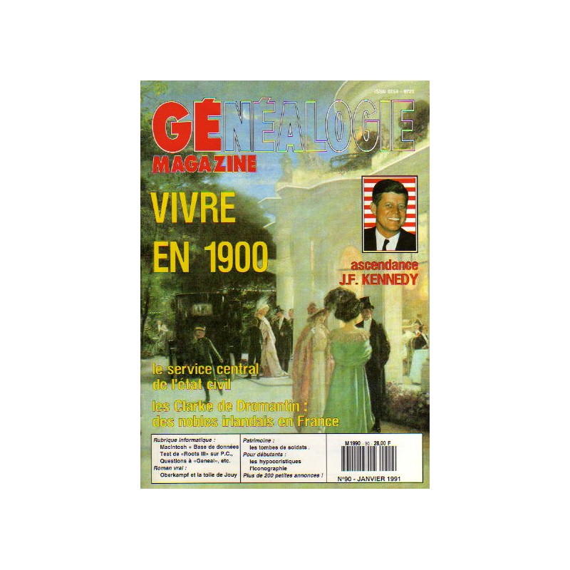 Généalogie Magazine n° 090 - janvier 1991