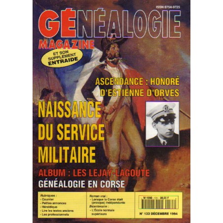 Généalogie Magazine n° 133 - décembre 1994